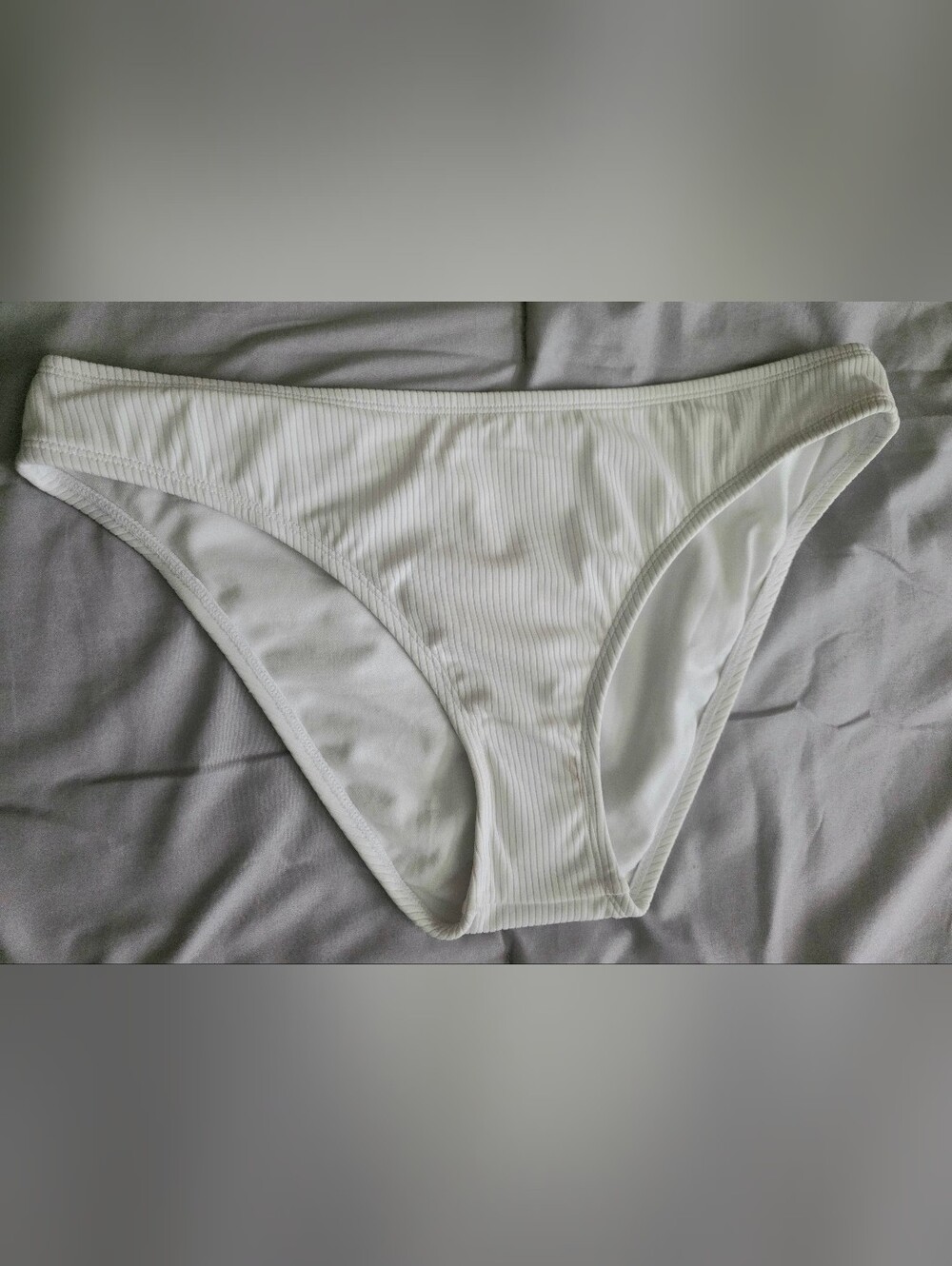 Shade & Shore White Women's Bikini Bottom, Size Large